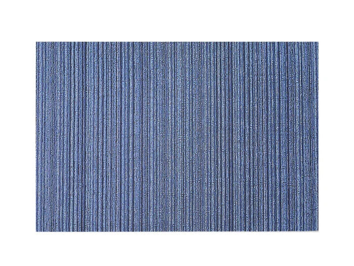 Chilewich Indoor Outdoor Shag Doormat - Skinny Stripe / Rectangle / Ocean / 18x28"