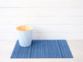 Chilewich Indoor Outdoor Shag Doormat - Skinny Stripe / Rectangle / Ocean / 24x36"