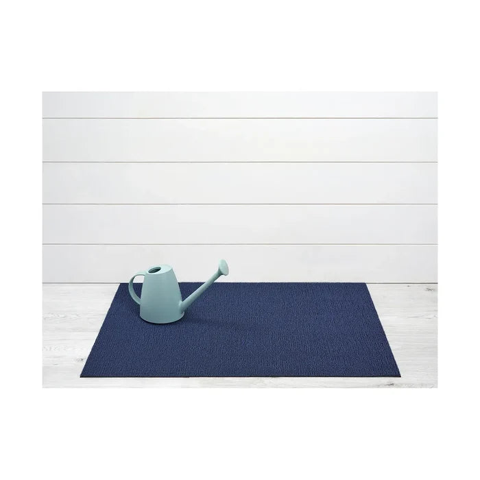 Chilewich Indoor Outdoor Shag Doormat - Solid/ Rectangle / Indigo / 18x28"