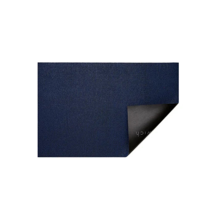 Chilewich Indoor Outdoor Shag Doormat - Solid / Rectangle / Indigo / 24x36"