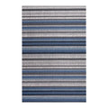 Chilewich Indoor Outdoor Shag Utility DoorMat - Horizon Stripe/ Rectangle / Deep Sea /24x36"