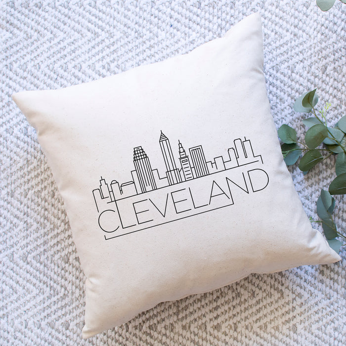 Cleveland Skyline Pillow Cover