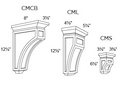 CORBELS - Fabuwood Galaxy Frost