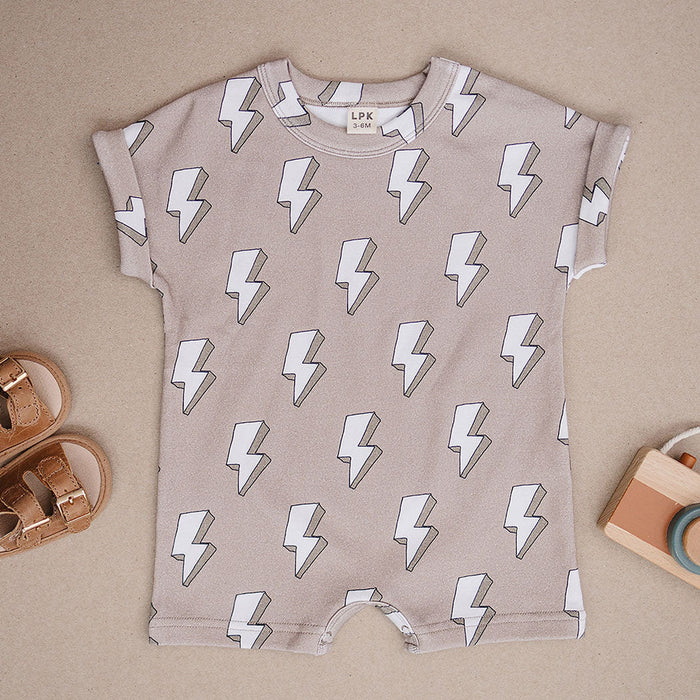 Cotton Romper | Electric Beige