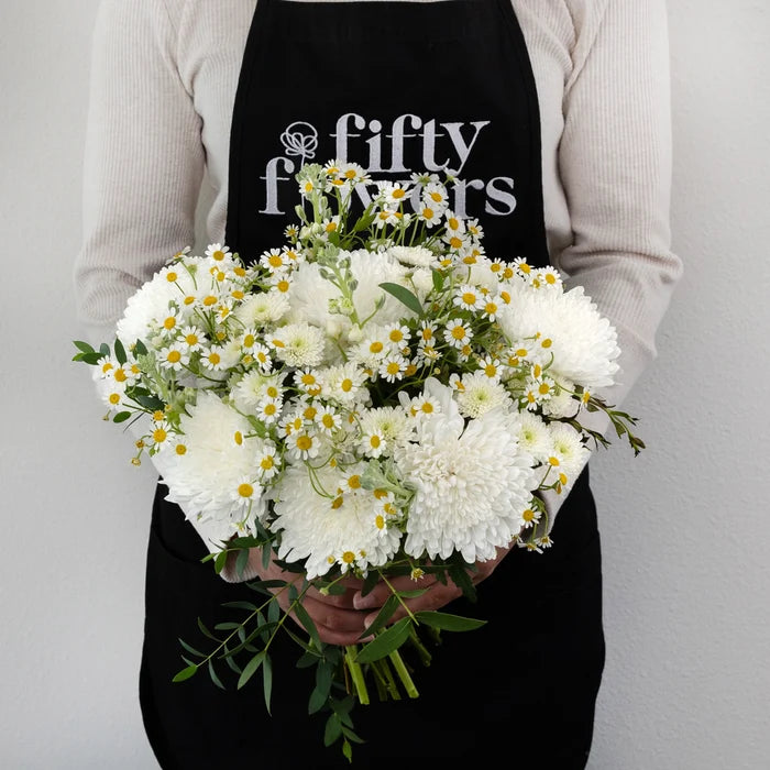 Crazy About You Flower Bouquet Apron - Image