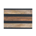 Creative Co-Op Mango Wood Cheese Cutting Board with Stripes