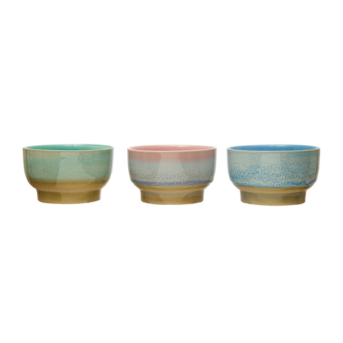 Creative Co-Op Reactive Glaze Stoneware Bowl - 3 Color Options