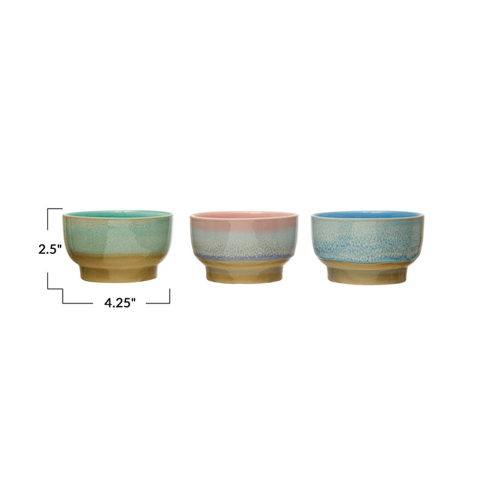 Creative Co-Op Reactive Glaze Stoneware Bowl - 3 Color Options