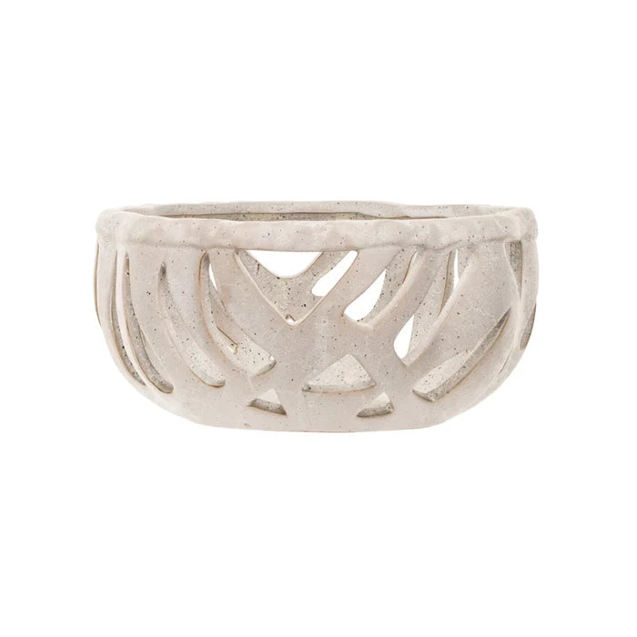 Creative Co-Op Stoneware Bread Basket