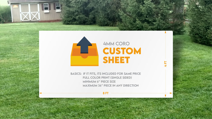 Custom 4x8ft Sheet