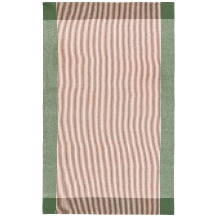 Danica Heirloom Array Stripe Dishtowel - Set of 2 / Jade Green