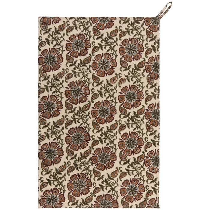 Danica Heirloom Block Print Dishtowel - Elysian