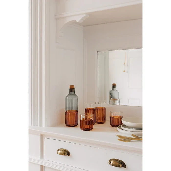 Danica Heirloom Channel Glass 12 oz - Amber