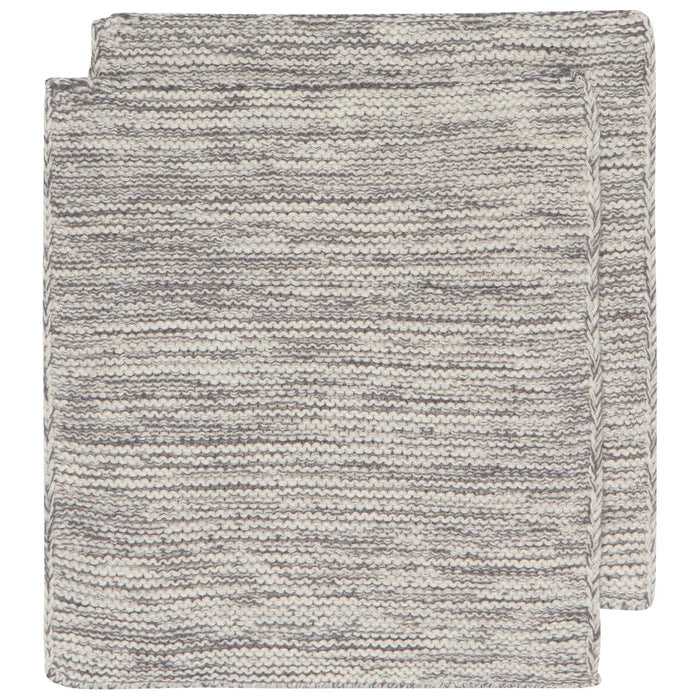 Danica Heirloom Knit Dishcloths Set of 2 - Shadow