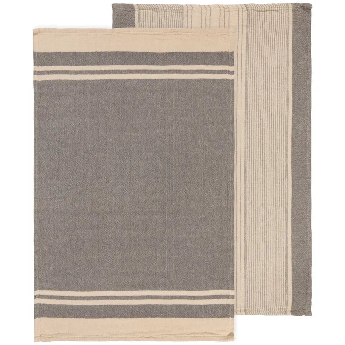 Danica Heirloom  Woven Dishtowels - Set of 2 / Linea Shadow