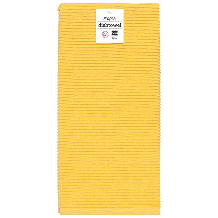 Danica Ripple Terry Cotton Dishtowel - Lemon