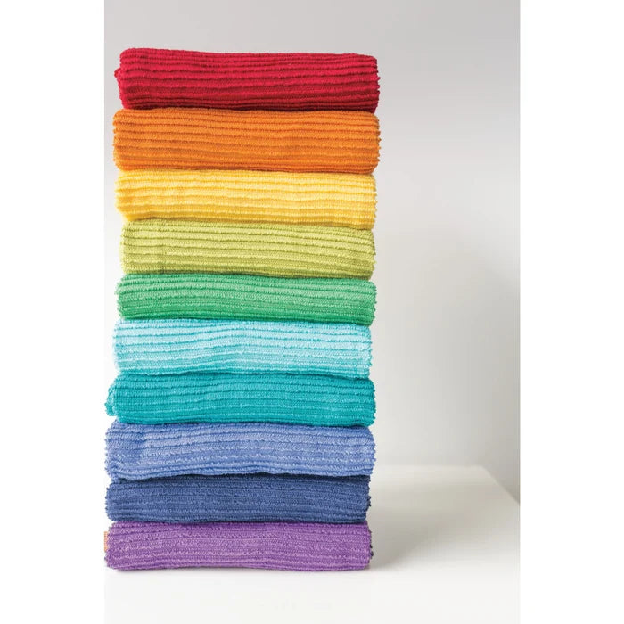 Danica Ripple Terry Cotton Dishtowel - Red
