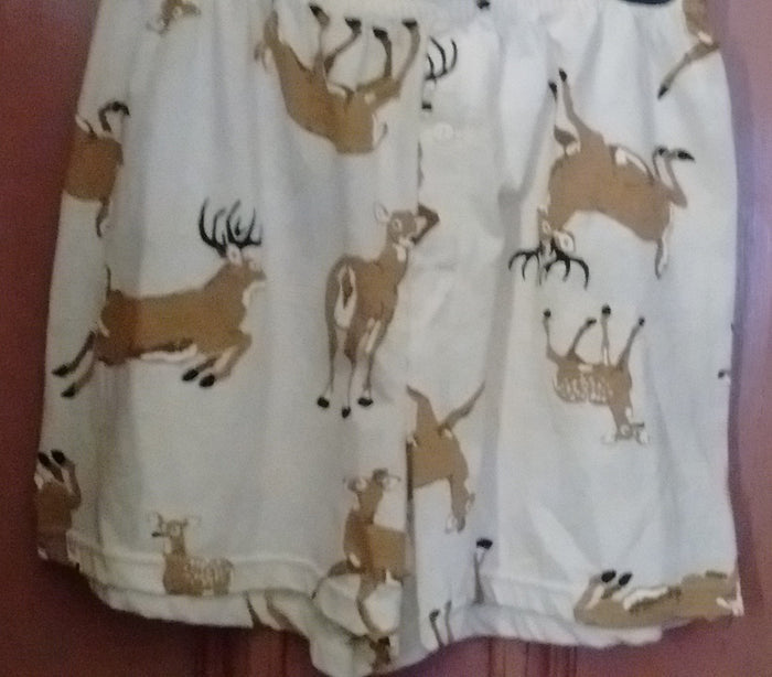 Deer Briefs/Shorts Large, Cream Color - Olde Church Emporium