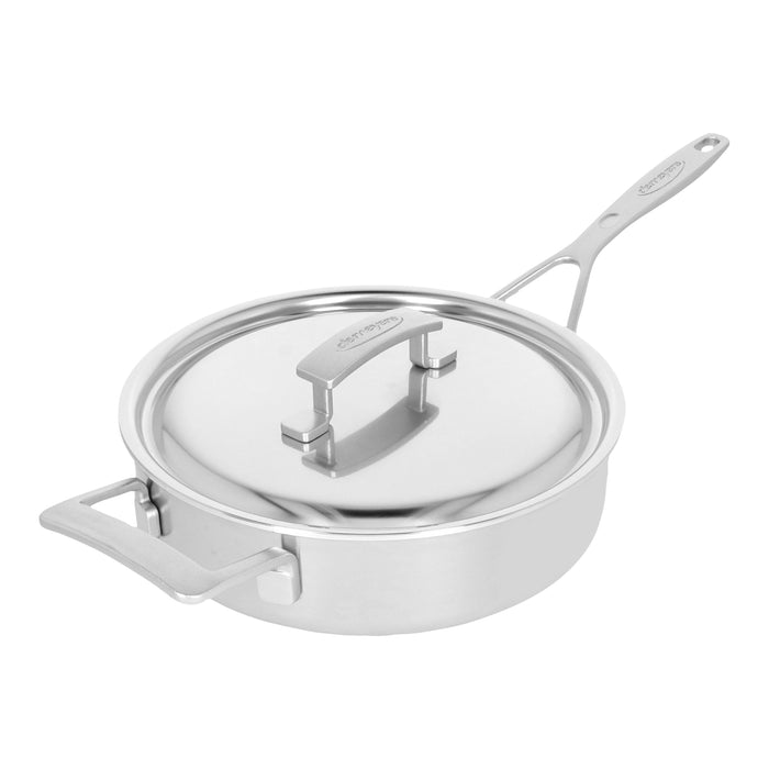 DEMEYERE Industry 5-Ply 3-qt Stainless Steel Sauté Pan with Handle Helper