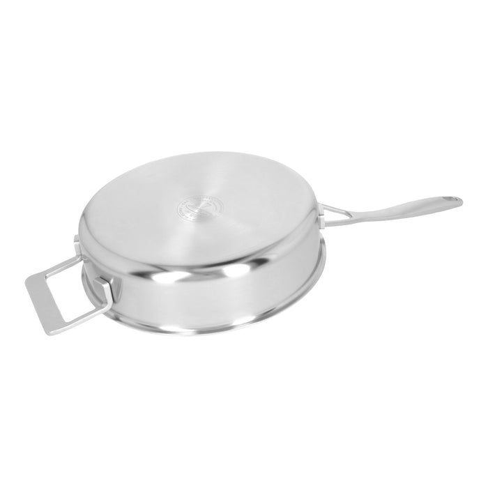 DEMEYERE Industry 5-Ply 3-qt Stainless Steel Sauté Pan with Handle Helper