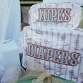 Diapers XL - Western Blues Clear Coat Bag