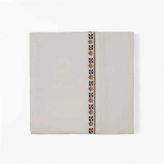 Embroidered Rustic Fair Isle Sheet Set