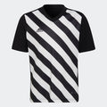 adidas ENTRADA 22 GRAPHIC Soccer Jersey | Black-White | Kid's