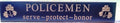 First Responders Wooden Signs- Policeman or Fireman Black Signs with Shamrock Designs - Olde Church Emporium