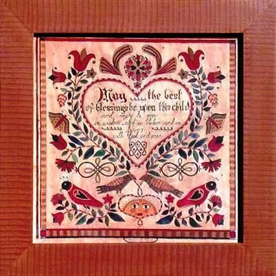 Fractur - Birth Blessing for Boy, American Folk Art, Collectible, Affordable Art [Home Decor]- Olde Church Emporium