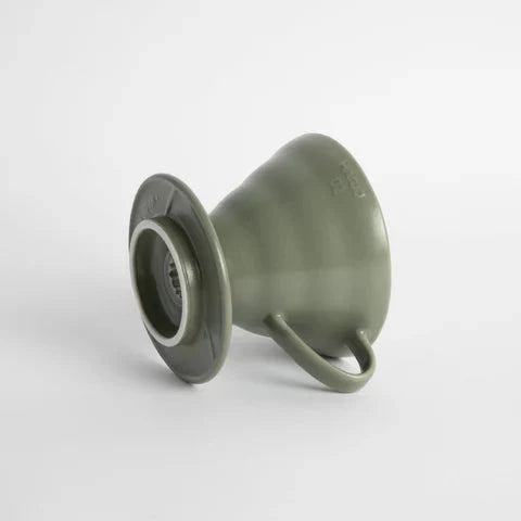 Hario V60-02 Ceramic Brew Dripper - Oil Green