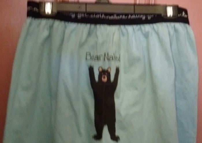 Hatley Bear Naked Briefs/Shorts , Large Size Blue Color - Olde Church Emporium