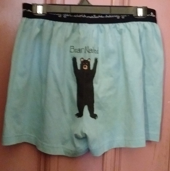 Hatley Bear Naked Briefs/Shorts , Large Size Blue Color - Olde Church Emporium