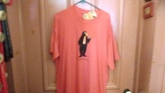 Hatley Blackbeary T Shirt 3 Sizes Medium, Large, Xtra Large Salmon Unisex - Olde Church Emporium