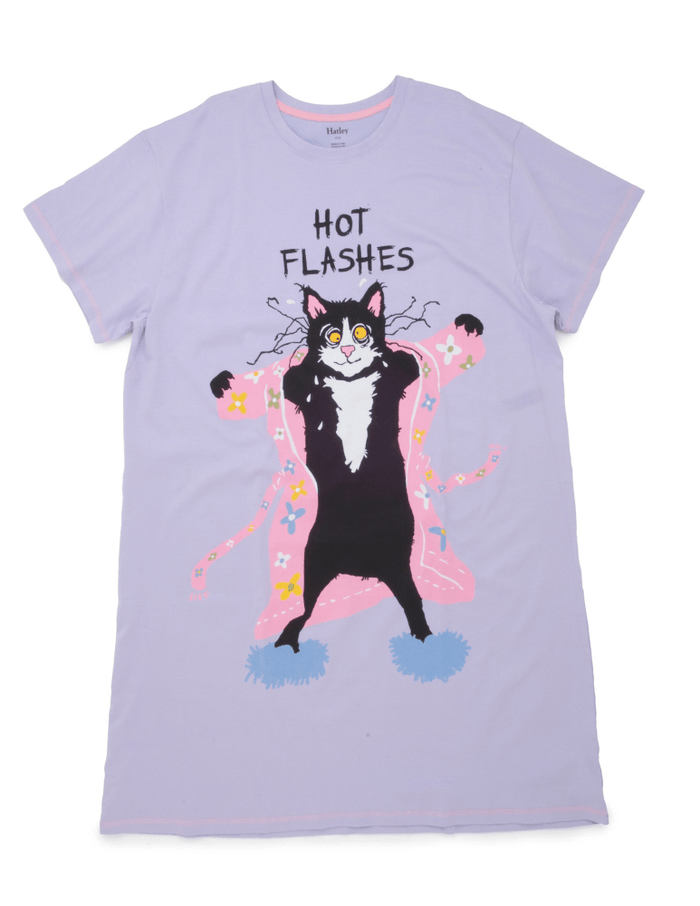 Hatley Hot Flashes Cotton Tee Shirt White Small Size - Olde Church Emporium