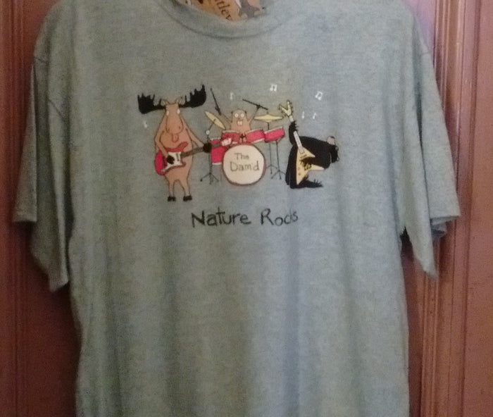 Hatley Nature Rocks T Shirt Large Size Gray Unisex - Olde Church Emporium