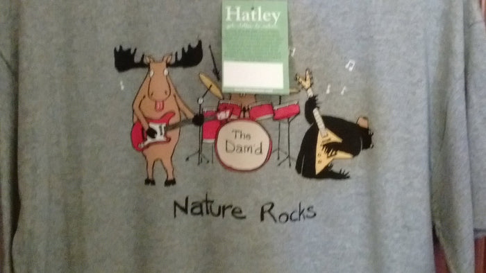 Hatley Nature Rocks T Shirt Large Size Gray Unisex - Olde Church Emporium
