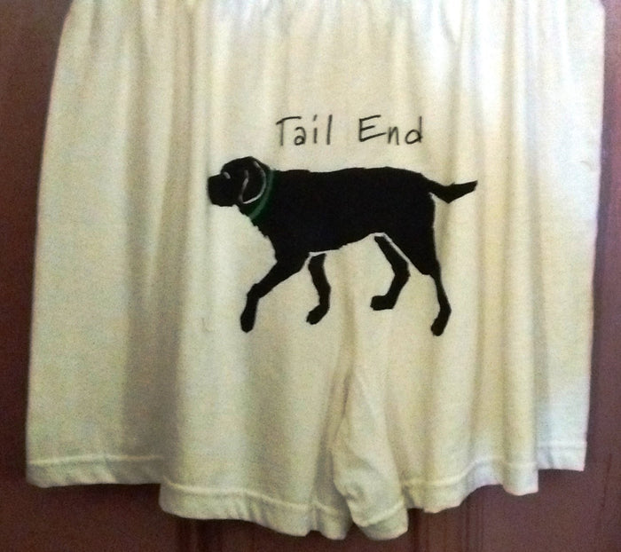 Hatley Tail End Briefs 3 Sizes Small, Medium, Large, Cream Color, Black Labrador - Olde Church Emporium