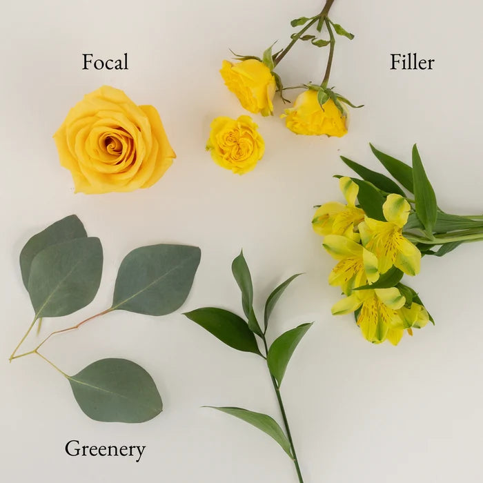 Hello Yellow Bouquet Bar Flower Kit Stem - Image