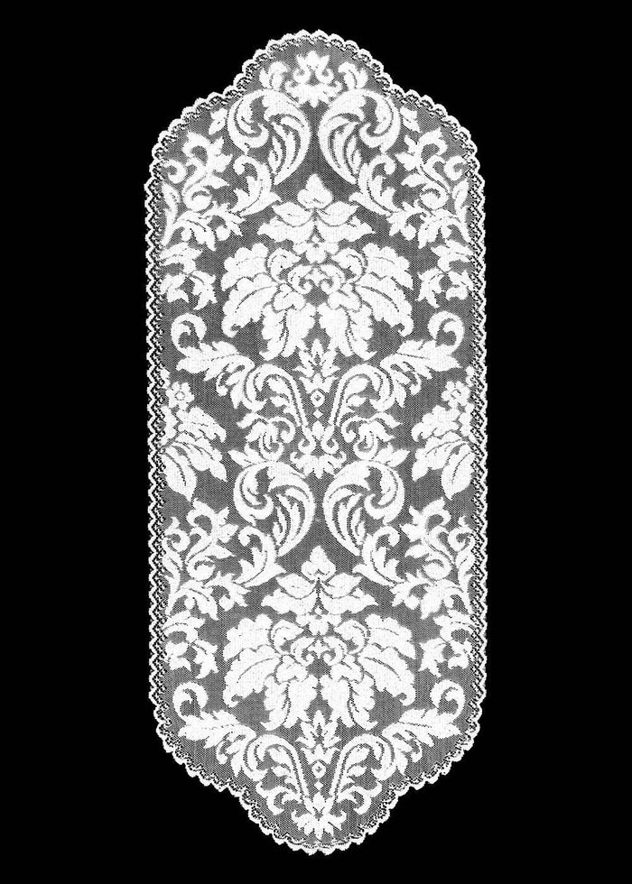Heritage Damask Collection - Placemats, Doilies, Runners, Table Toppers - 3 Colors Made in USA - Olde Church Emporium