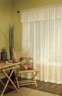 Heritage Lace - Pineapple Collection - Valances, Door Panels, Panels in White and Ecru - Olde Church Emporium