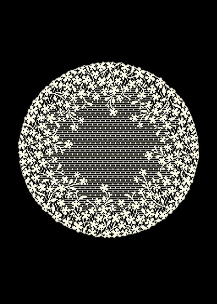 Doily 12 Inches Round Ecru