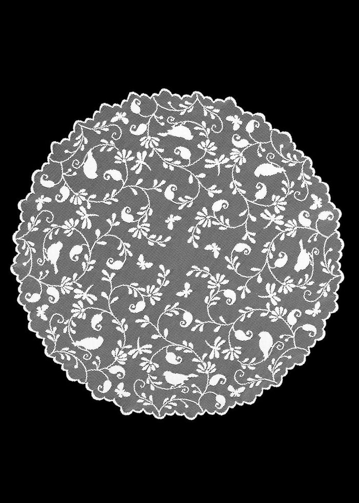 Table Topper 45 Inches Round White