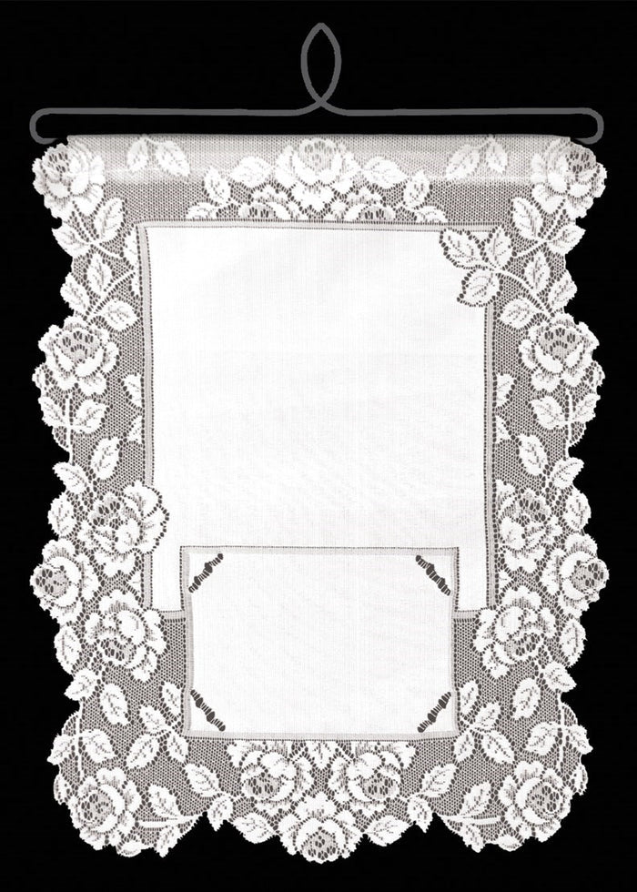 Heritage Lace Cottage Rose Collection - Placemats, Runners White Ecru Made in USA
