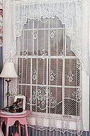 Heritage Lace English Country Rose Collection - Curtains, Placemats, Doilies, Runners, Made in U.S.A. - Olde Church Emporium