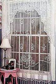 Heritage Lace English Country Rose Collection - Curtains, Placemats, Doilies, Runners, Made in U.S.A. - Olde Church Emporium