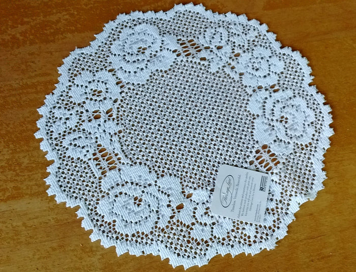 Heritage Lace English Country Rose Collection - Curtains, Placemats, Doilies, Runners, Made in U.S.A. - Olde Church Emporium