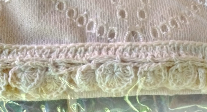 Heritage Lace Prima Eyelet Tier with Trim 42 x 30 Inches Cafe - Olde Church Emporium
