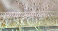 Heritage Lace Prima Eyelet Tier with Trim 42 x 30 Inches Cafe - Olde Church Emporium