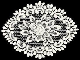 Heritage Lace Rose Collection - Doilies, Table Toppers, Tablecloths, Ecru White Made in U.S.A - Olde Church Emporium
