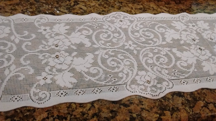 Heritage Lace Terrace Hill Tabletop Lace in White, Ecru Made in USA - Olde Church Emporium